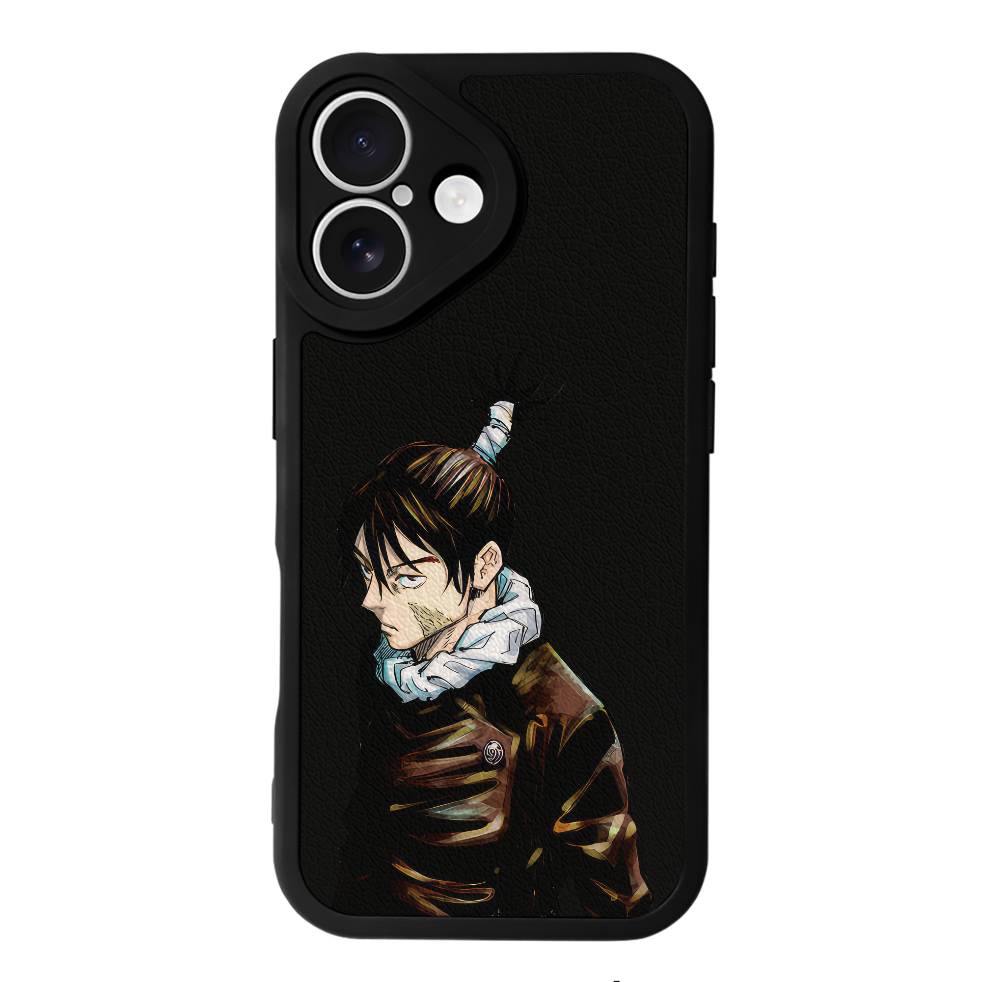 （画像用） 呪術廻戦 Jujutsu Kaisen 【iPhone 16シリーズ対応】シリコンスマホケース（レザー調） 材質：シリコン